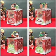 12-Pack Christmas Gift cupcake Boxes – Festive Holiday Treat Boxes for Small Gifts