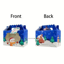8/16pcs Set, Christmas Hand-Held Window Candy Packaging Gift Box, Kraft Paper Candy Box, Santa Claus Gift Box, Snowman Gift Box, Party Gifts, New Year Decorations, Christmas Decorations, Party Decorations, Party Supplies