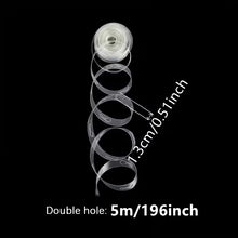 9 Rolls Balloon Chain Strips, 5 Meters Per Roll, Double Hole Balloon Garland Tapes, Decor Strips for Birthday Wedding Christmas Halloween Graduation Parties, Plastic Balloon Additions for Background And Arch Decoration