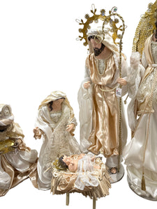 35.5" Large Christmas Holy Family-32.5"Three Wise Men, including Angel  (approx. 80-90 cm)