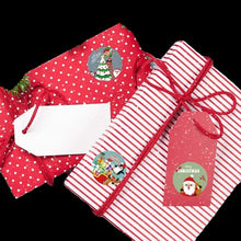 Set of 6 Rolls of 2.5cm Round Self-Adhesive Holiday Labels Featuring 44 Festive Designs for Wrapping, Envelopes, Bags, And Card Crafts (3000 stickers)