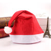 Set of 10 Santa Hats, Classic Red Christmas Headwear, Perfect for Festive Family Gatherings, Featuring a Red And White Striped Pattern with a Fluffy Pom-Pom Trim, Comfortable Holiday Attire