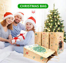 Christmas personalise Gift bakery pastry bags with tags (red green) 12pcs