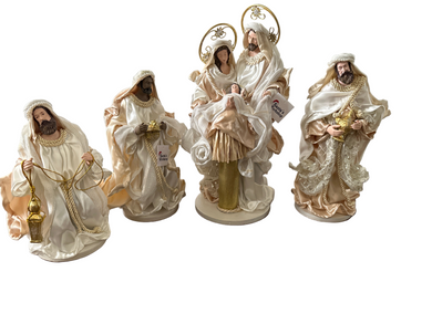 14.75'(38CM )Religious Christmas Holy Family and 3 wise men - Santas Workshop Direct 