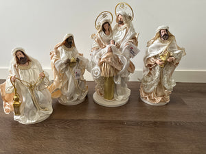 14.75'(38CM )Religious Christmas Holy Family and 3 wise men