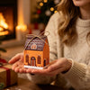 Gift For Her/Him 12/24pcs Christmas Gingerbread House Treat Boxes, 4pcs Assorted Designs House Gift Boxes with Jute String, Perfect for Christmas Party Favors, Gift Swap, Holiday Gift Giving, Classroom Treats