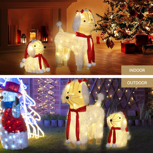Jingle Jollys Christmas Lights 60 LED Fairy Light 2pcs Dog Decorations Set - Santas Workshop Direct 