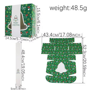 Christmas Bakery cookie candy paper boxes with window Xmas Party favour gift treat packaing boxes - Santas Workshop Direct 