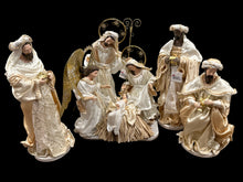 Christmas Religious Holy Family standing Angel 45 cm approx. (17.5”)  WITH 3  kings 16"(40) CM