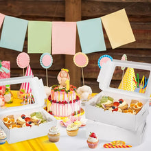 20pcs White Cupcake Boxes, Hold 6 Standard Cupcake Carrier Cupcake Container, Perfect for Pastries
