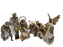 15.5"Religious Holy Family 40 cm approx & 17.5 Three Wise men approx 45 cm Angel 17.25” - Santas Workshop Direct 