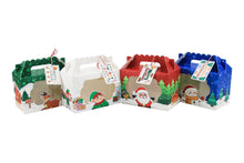Christmas gift goodie packaging paper boxes with clear window Xmas party favour candy treat - Santas Workshop Direct 