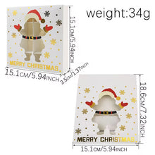 Christmas choclate candy goodie paper boxes with window Xmas party favour small gift packaging Gold stamping paper boxes