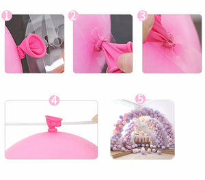 BALLOON CHAIN GARLAND & ARCH DECORATING DOUBLE STRIP RIBBON Santas Workshop Direct