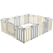Baby Playpen 16 Panels Foldable Toddler Fence Safety Play Activity Centre - Santas Workshop Direct 