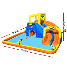 Water Slide 551x502x265cm Kids Play Park Inflatable Swimming Pool - Santas Workshop Direct 