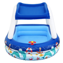 Kids Pool 213x155x132cm Inflatable Swimming w/ Canopy Play Pools 282L - Santas Workshop Direct 