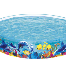 Kids Pool 244x46cm Round Above Ground Rigid Swimming Pools Undersea 2074L - Santas Workshop Direct 