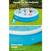 Swimming Pool 305x76cm Above Ground Round Inflatable Pools 3800L - Santas Workshop Direct 