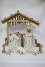 14" HOLY FAMILY on 21.5" STABLE - Santas Workshop Direct