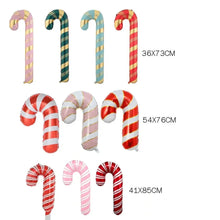 Candy cane  Foil Balloons Balloons Party Decor  PRE ORDER extra large 73cm x1 pc Santas Workshop Direct