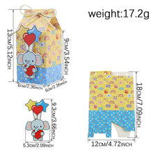 Cartoon elephant with heart and star design on a small bag santas workshop direct