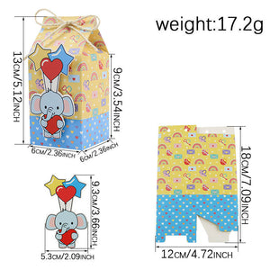 Cartoon elephant with heart and star design on a small bag-santasworkshop-direct