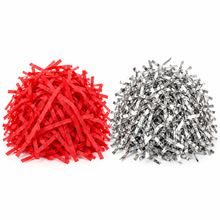 60g Red & Silver Metallic Shredded Paper – Christmas, Valentine’s Gift Box and Hamper Filler