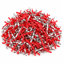 60g Red & Silver Metallic Shredded Paper – Christmas, Valentine’s Gift Box and Hamper Filler
