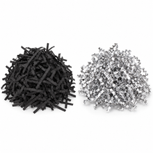 60g Black & Silver Metallic Shredded Paper – Men’s Gift Box, Corporate Hamper and Birthday Basket Filler