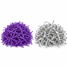 60g Purple & Silver Metallic Shredded Paper – Birthday, Beauty Gift Box and Luxury Hamper Filler