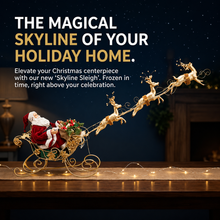 37" (95cm) Christmas Decoration Santa Claus with Reindeers on Sleigh – Large Indoor Holiday Display, Festive Christmas Decor