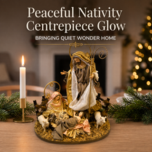 ⭐ 30cm Christmas Nativity Ornament – Holy Family with Barn Animals, One-Piece Religious Christian Christmas Decoration ⭐
