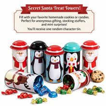 Christmas Santa Claus Cookie Tin – Festive Holiday Cookie Storage Box for Cookies, Candy & Gift Giving