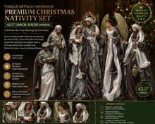 42.5” Unique Artisan Handmade Premium Christmas Religious Handmade Nativity set 110cm-115cm Approx