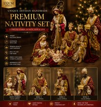Unique Artisian Handmade Premium Christmas religious handmade nativity set Figurines Exclusive Design 132cm approx. PRE ORDER 2026