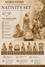 PRE-ORDER ONLY – Extra Large 56"–78" Artisan Handmade Christmas Nativity Set | Premium Religious Holy Family & Three Wise Men Display | Melbourne Click & Collect