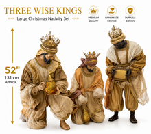 PRE-ORDER Extra Large 52" / 131cm Three Wise Men Nativity Set – Premium Christmas Three Kings Religious Display | Melbourne Click & Collect