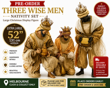 PRE-ORDER Extra Large 52" / 131cm Three Wise Men Nativity Set – Premium Christmas Three Kings Religious Display | Melbourne Click & Collect