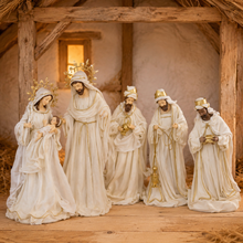 PRE ORDER 92cm (36") Holy Family Nativity Set – Large Christmas Religious Decoration, Style Stable Scene, Elegant Holiday Home & Church Display