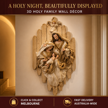 23" Holy Family Wall Decor Hanging Frame – Religious Christian Christmas Wall Art Decoration