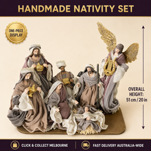 51cm Handmade Christmas Nativity Set with Manger – Religious Holy Family Christmas Decoration one piece