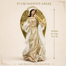 57cm (22.5") Angel & Holy Family Nativity Figurines – Large Religious Christmas Decoration PRE ORDER
