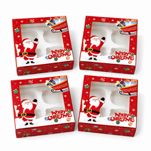 12pcs Gift for Her/Him New Red Christmas Gift Boxes with 4 Compartments - Featuring Festive Snowman And Tree Designs - Equipped with Insert Dividers, Suitable for Holiday Gifts And Party Favors for 500 Different Occasions