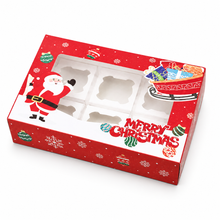 12pcs Gift for Her/Him New Red Christmas Gift Boxes with 6 Compartments - Featuring Festive Snowman And Tree Designs - Equipped with Insert Dividers, Suitable for Holiday Gifts And Party Favors for 500 Different Occasions