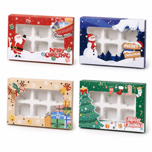 12pcs Gift for Her/Him New Christmas Gift Boxes with 6 Compartments - Featuring Festive Snowman And Tree Designs - Equipped with Insert Dividers, Suitable for Holiday Gifts And Party Favors for 500 Different Occasions
