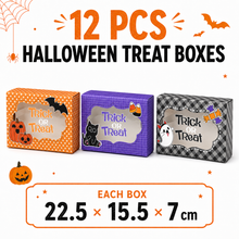 12pcs Halloween trick or treat cookies bakery boxes