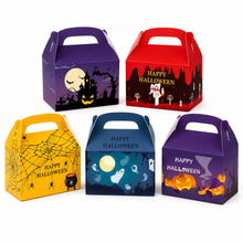 12pcs Halloween Party Favors Boxes - Festive Halloween Gift Boxes Featuring Pumpkin, Ghost and Grimace Designs, Ideal for Party Decorations