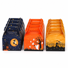 12-Piece Halloween Trick-or-Treat Bakery Cookie Boxes with Stickers – Assorted Character Candy Gift Boxes for Parties & Favours