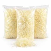 Light yellow / Champagne Shredded tissue paper hamper filler 20grams 3 pack x 20grams Gift Wrapping Shredded Paper, Suitable for Wedding, Valentine'S Day, Father'S Day, Mother'S Day, Christmas, Party Decoration